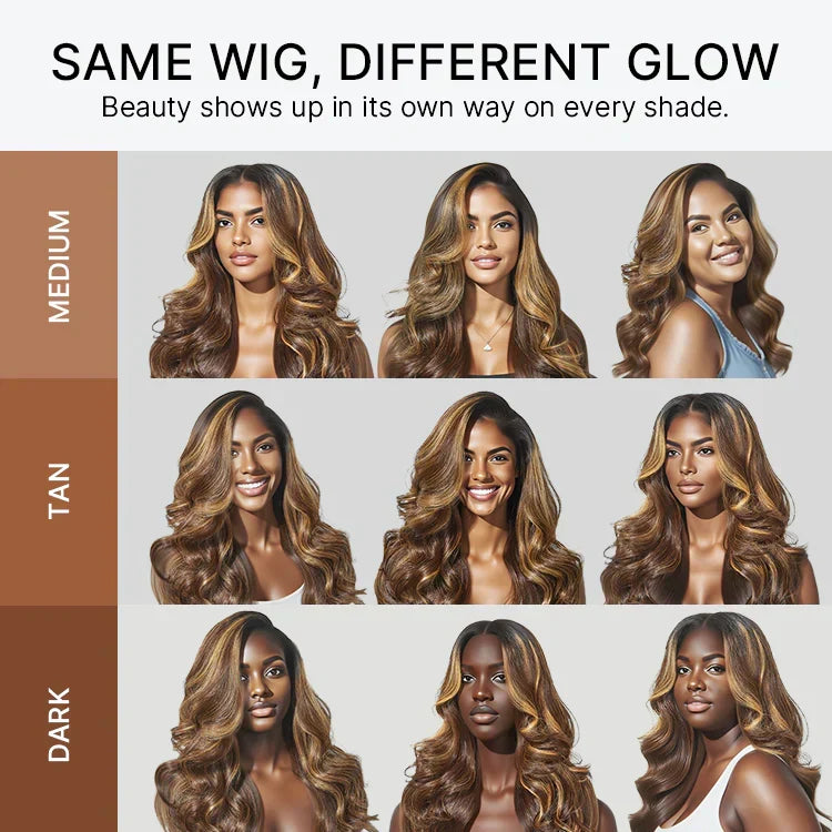 All-Day Comfort™ Wig 180% Density Honey Golden Blonde Loose Body Wave 7x6 Closure HD Lace Human Hair Wig Pre-Cut Lace